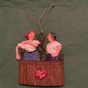 Lucy’s Italian Job starring Lucy and Ethel Ornament